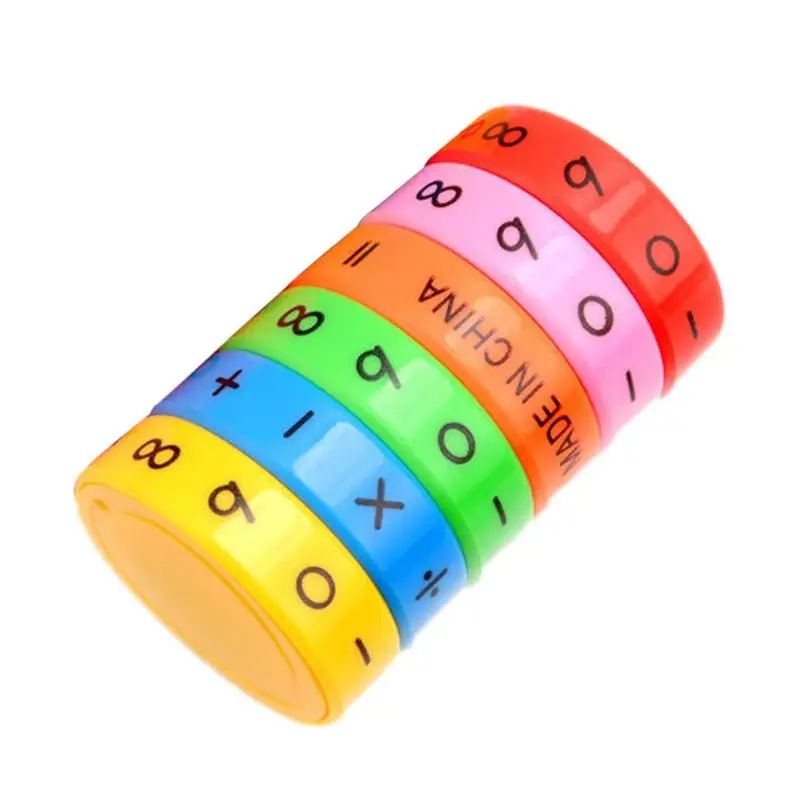 High-quality ABS Colorful Magnetic Math Cube Learning Educational Addition Subtraction Number Calculate Puzzle Game Toy For Kids