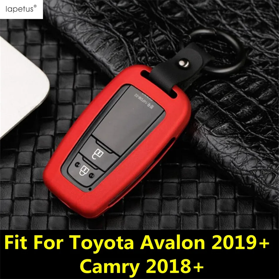 

Car Key Case Chains Shell Cover Trim For Toyota Avalon 2019-2023 / Camry 2018 - 2023 ABS Red / Carbon Fiber Accessories Interior