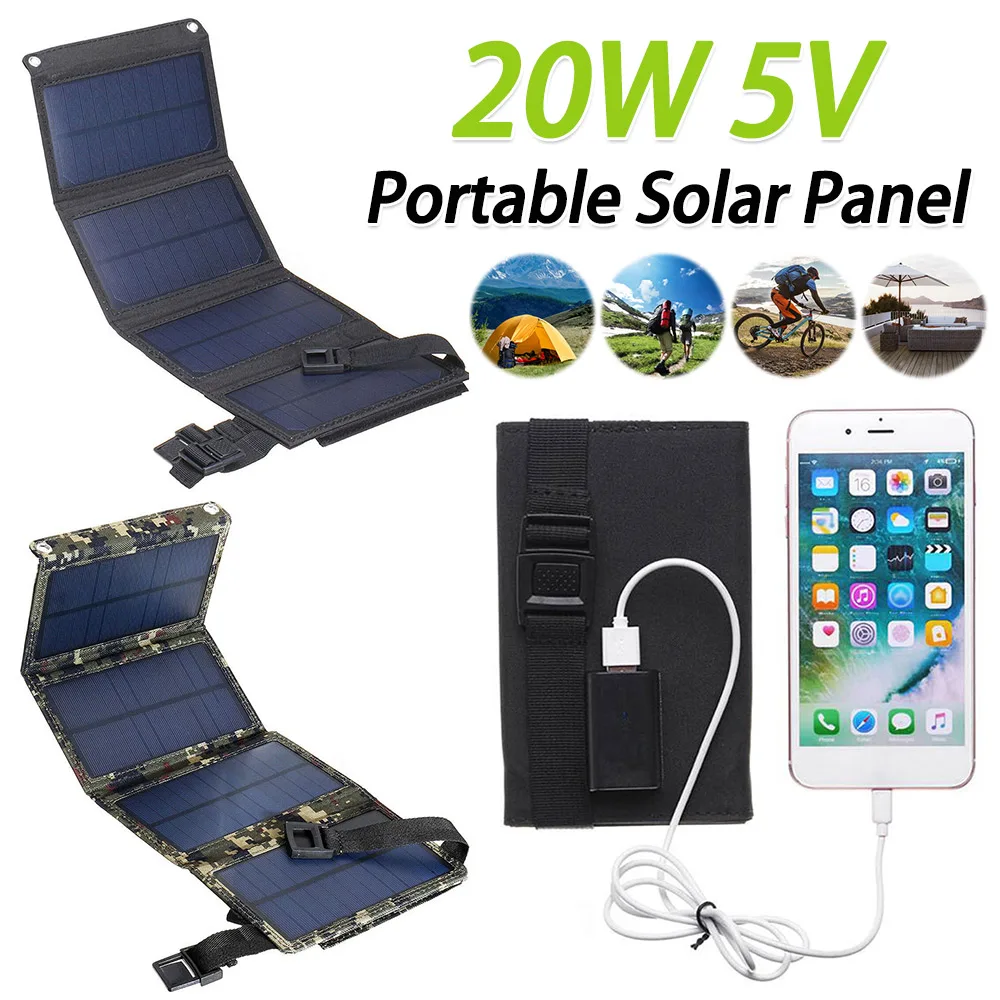 1 قطعة USB لوحة طاقة شمسية قابلة للطي المحمولة مرنة صغيرة مقاوم للماء 5 فولت ألواح شمسية قابلة للطي خلايا لشاحن بطارية الهاتف المحمول #2