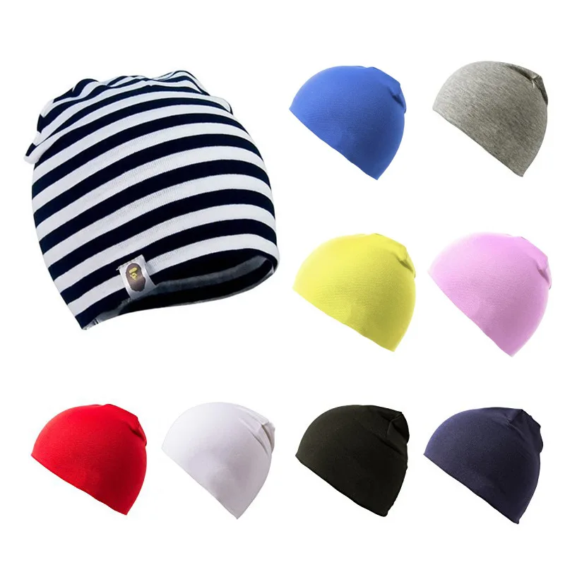 Solid Beanies Hat for Kids Baby Girls Boys Autumn Winter Caps Warm Soft Candy Knitted Bonnet Hats Toddler Children Cap