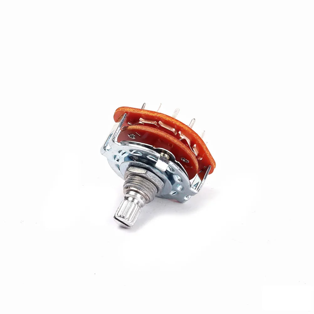 Rotary Switch 3 Pole 4 Position Ceramic Structure Band Channel Selector for Guitar Amp Industrial Machine