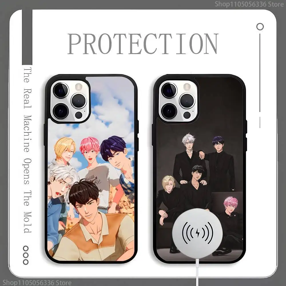 

Kpop P-PLAVE B-Bamby Phone Case For Magnetic Wireless Charge Cover For iphone 16 15 14 13 12 11 Pro Max Plus Coque
