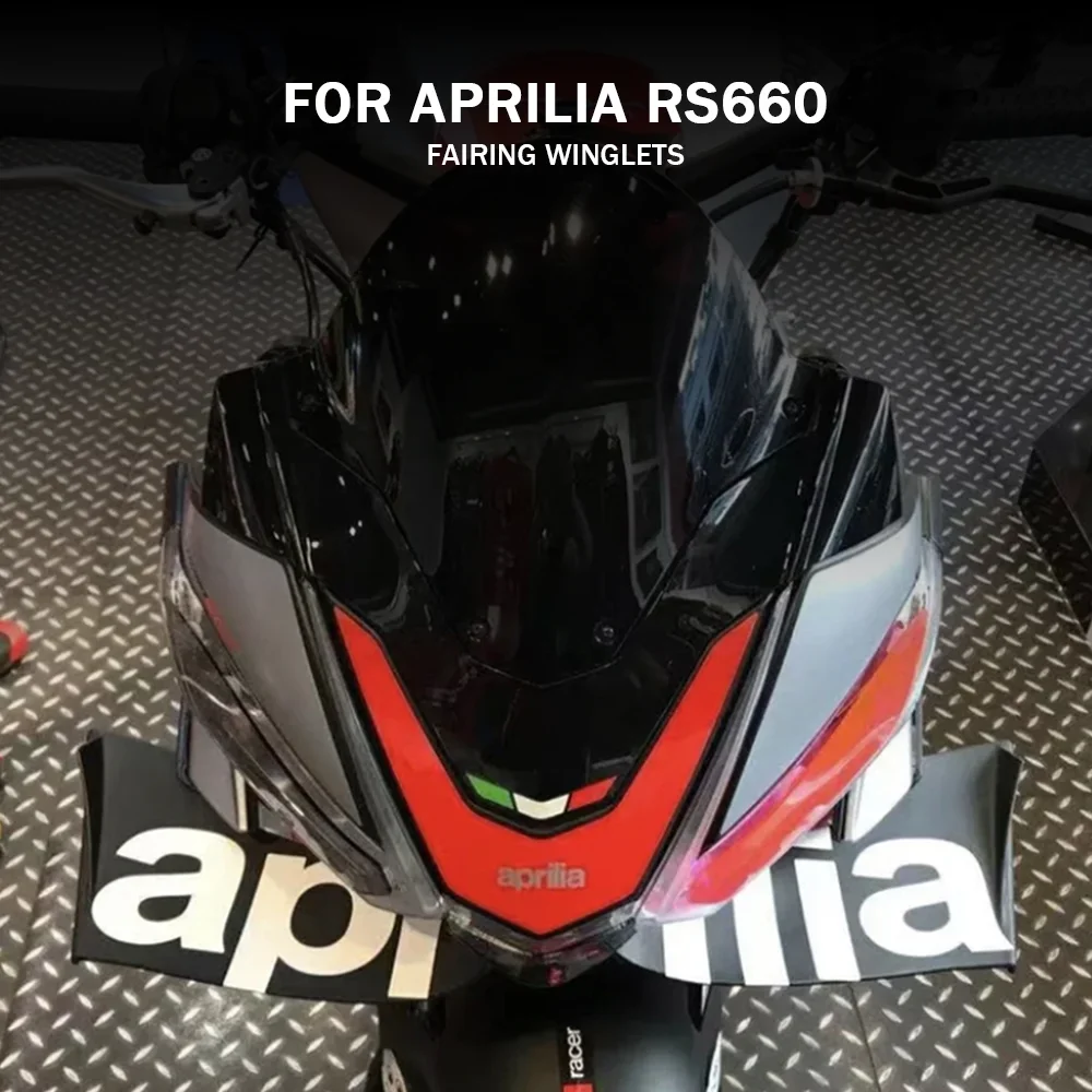 New Naked Front Spoiler Winglet Aerodynamic Wing Kit Spoiler Motorcycle Accessories For Aprilia RS660 RS 660 rs660 rs 660