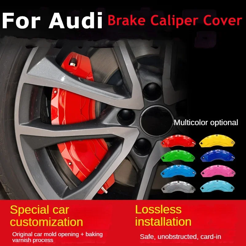 

For Audi Car Brake Caliper Cover Aluminum Front Rear Fit RS SQ A1 A2 A3 A4 A5 A6 A7 A8 Q1 Q2 Q3 Q4 Q5 Q6 Q7 Q8