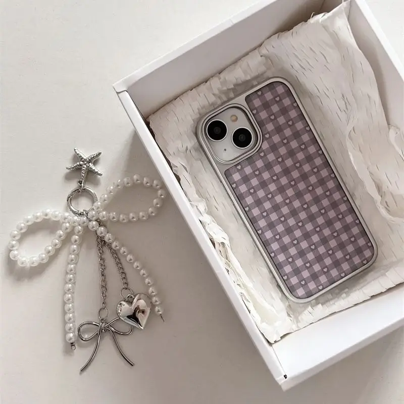 Pink Purple Heart-Shaped Check - Phone Cases Purple のレビューと価格