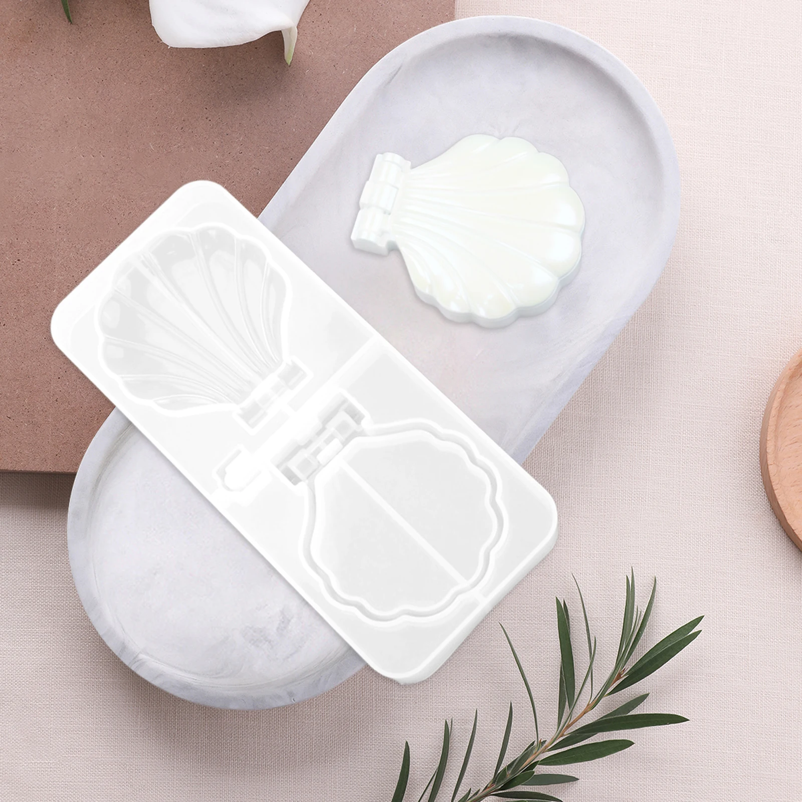 

Shell Makeup Mirror Mold Diy Silicone for Making Molds Accessories Casting Craft