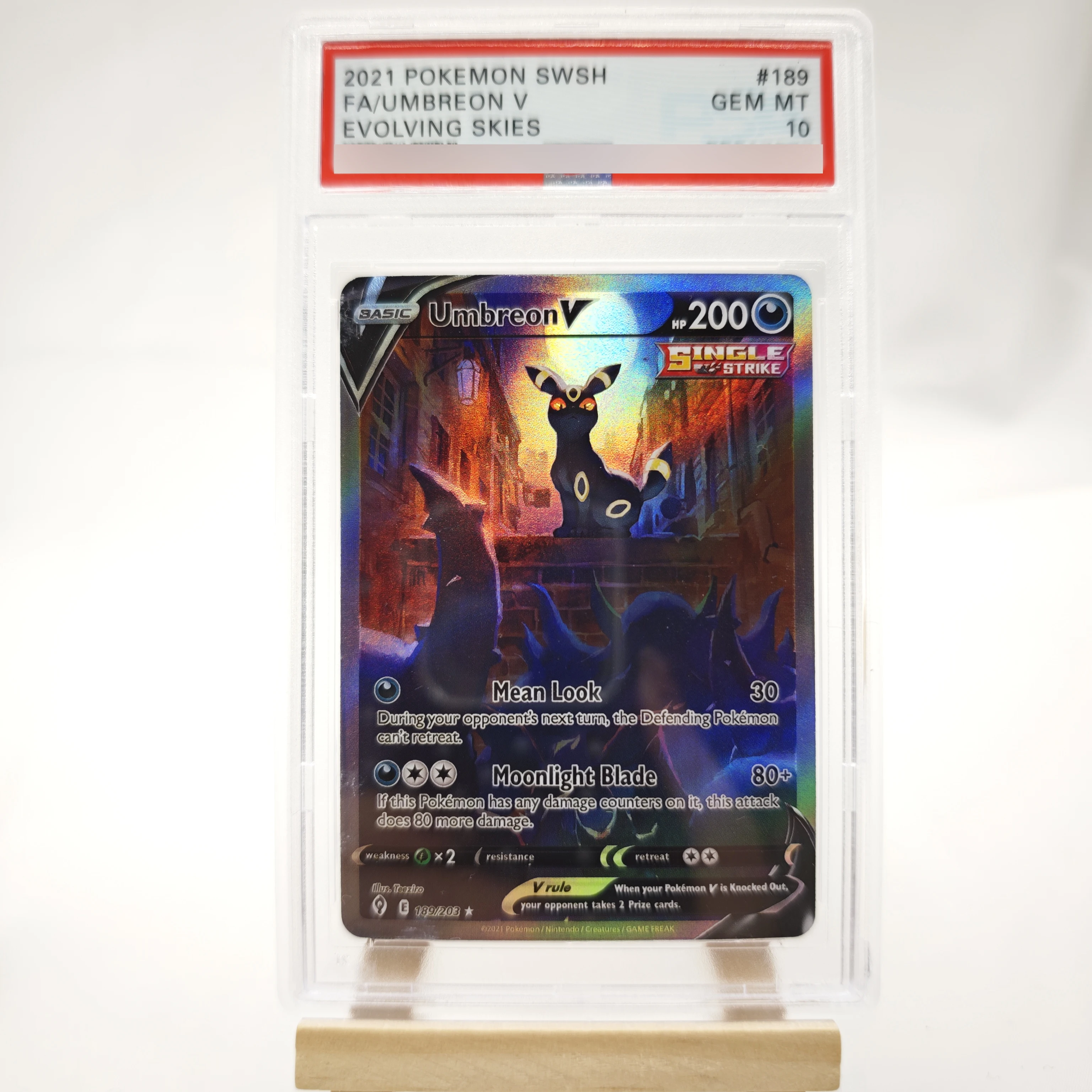 Diy English Eevee Umbreon Sylveon Vaporeon Flareon Rating Card Jolteon Copy Version Classic Anime Collection Card Gift Toy
