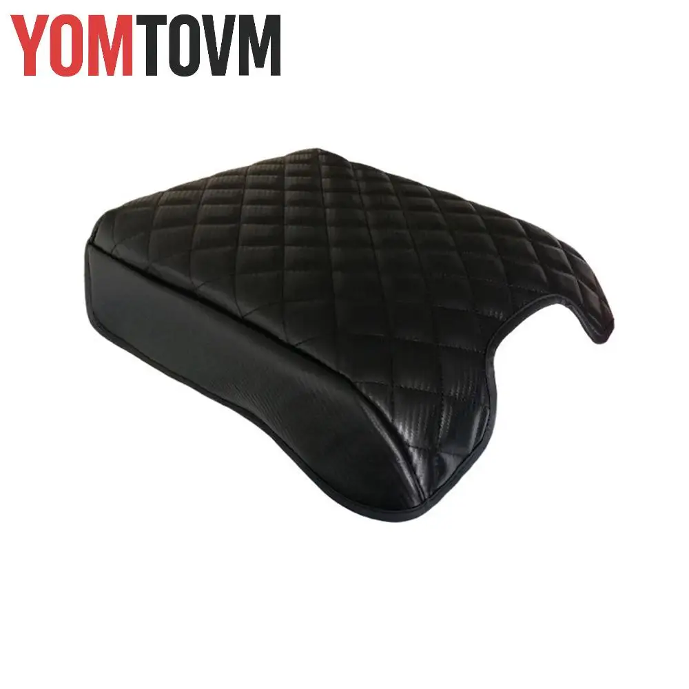 

Leather Black Car Seat Armrest Center Console Box Protective Cover for Ford F150 2015-2022