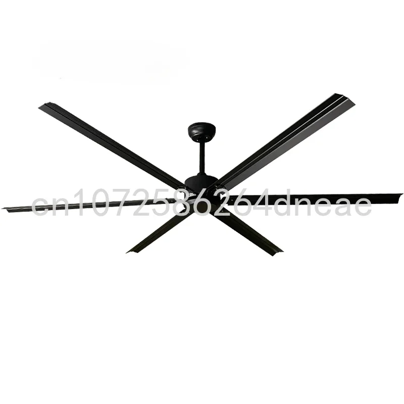 

72 Inch Big Strong Metal Blades Fan High Speed Industry Black Dc Motor Remote Control Large Ceiling Fan