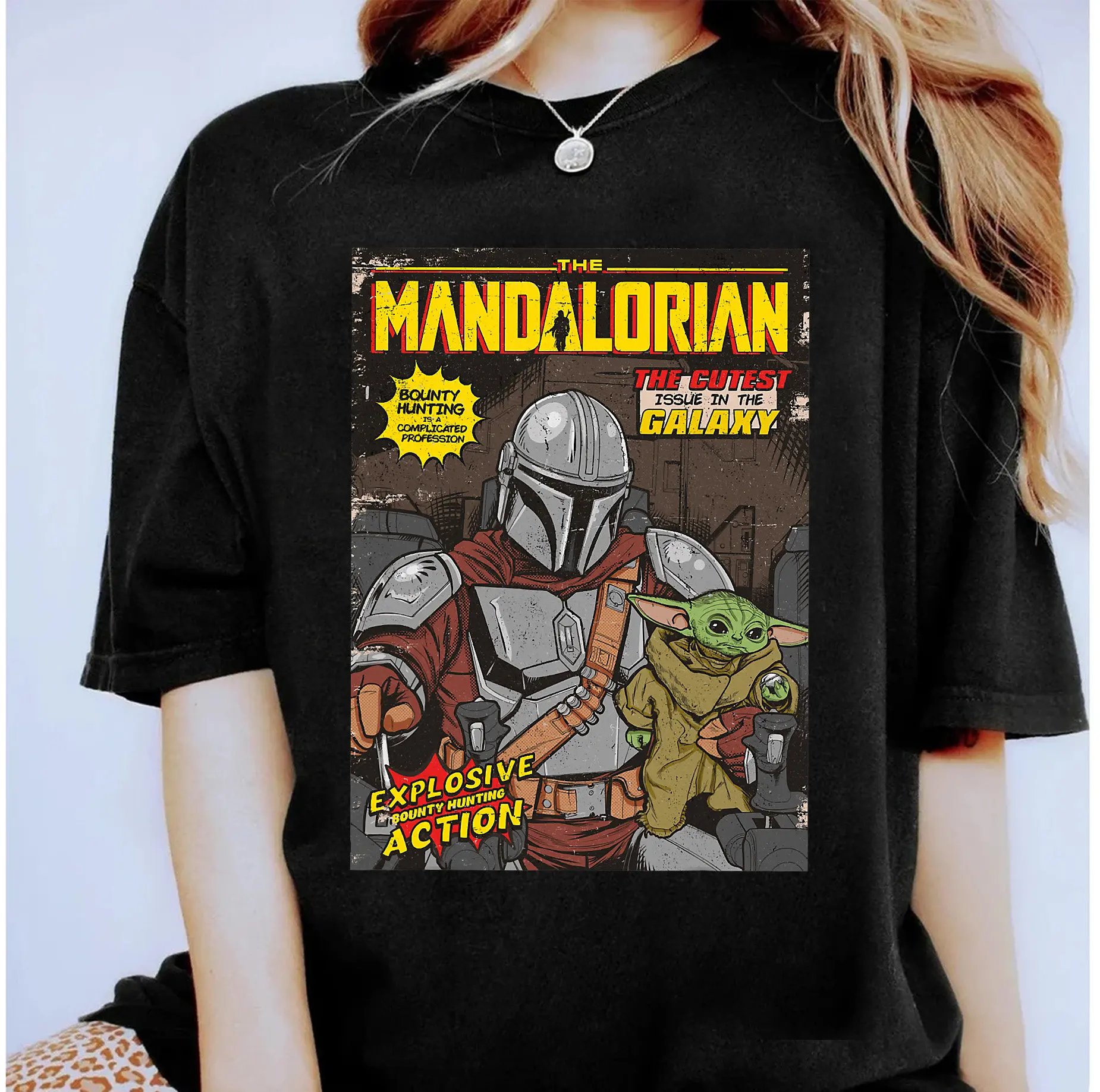 star-wars-le-t-shirt-de-couverture-de-bande-dessinee-mandalorien-chemise-de-logo-star-wars-disneyland-wdw-chemise-de-famille-assortie-chemise-du-royaume-magique