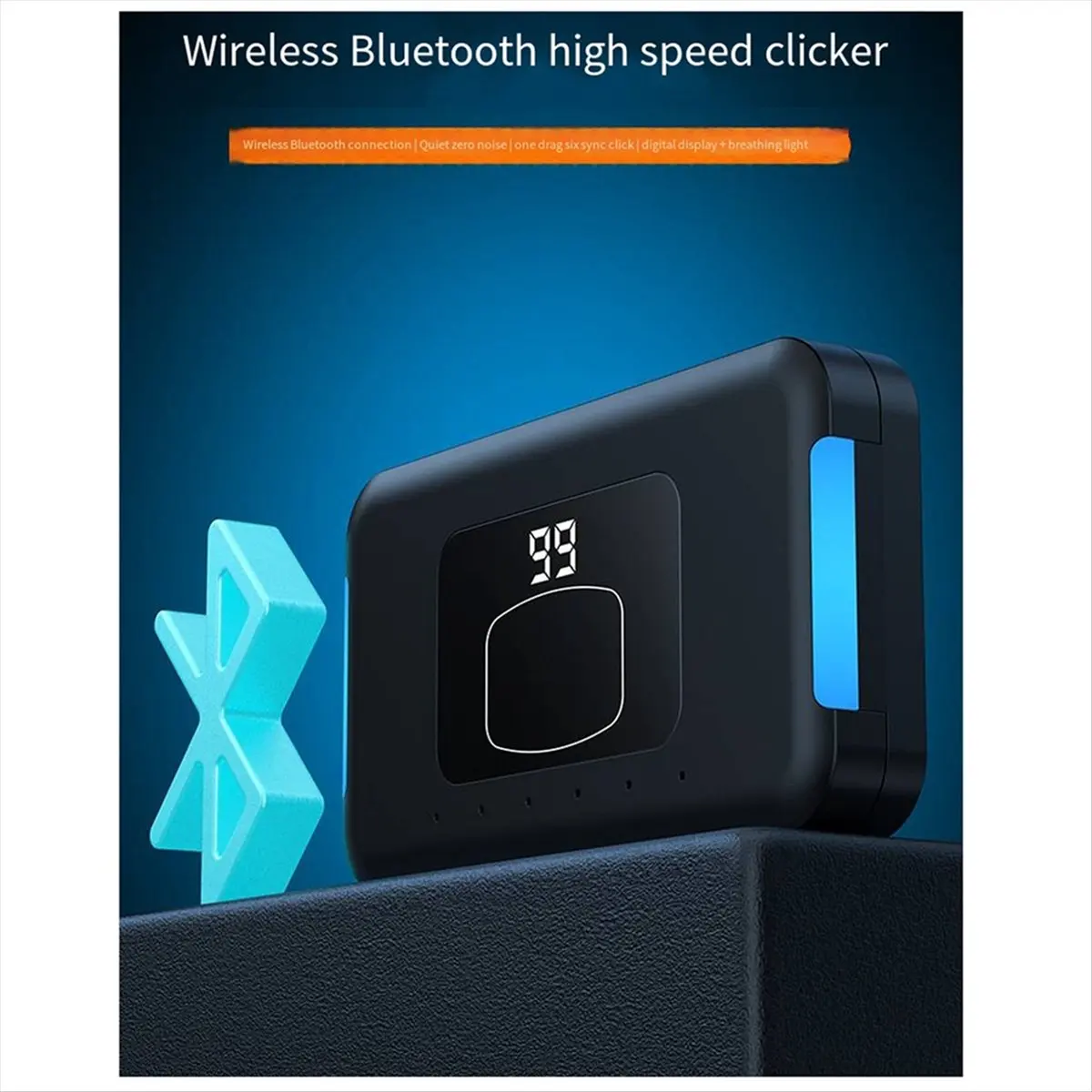Essential New Upgraded Wireless Clicker Mobile Phone Screen Automatic Clicker Silent Physical Clicker Compact and Portable B