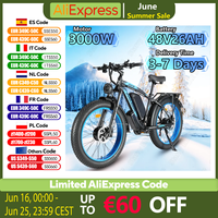 PHILODO H8 Electric Bicycle 3000W Dual Motor 48V26AH Lithium Battery Electric Bike Hydraulic Brake 26-inch Fat Tire Riding Ebike