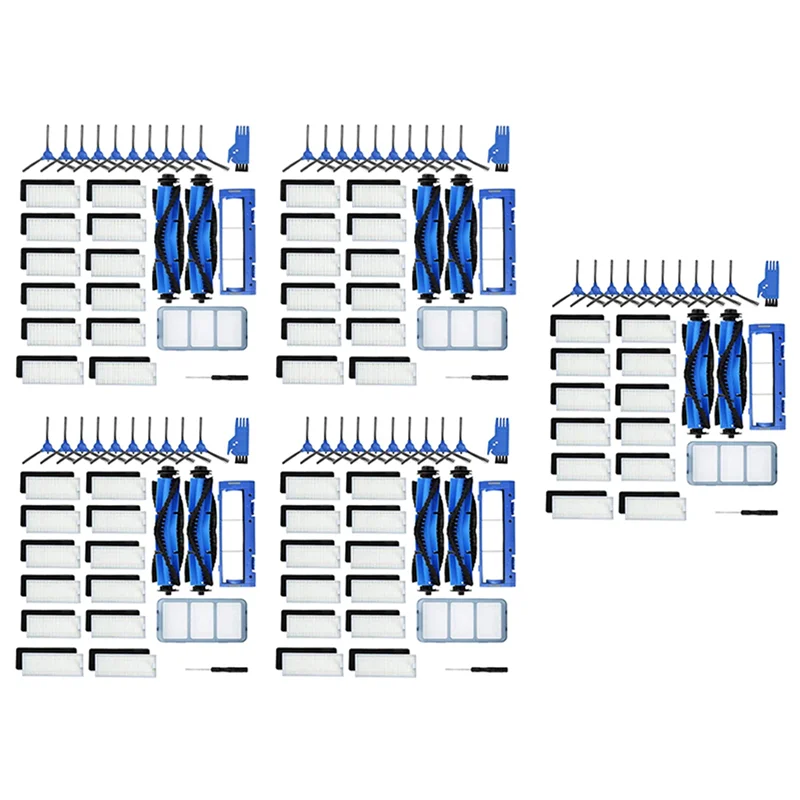 A44T 140-Pack Replacement Parts Accessories Kit For Eufy Robovac 11S 12 30C 15T 15C 35C Robotic Vacuum Cleaner 60 Filters