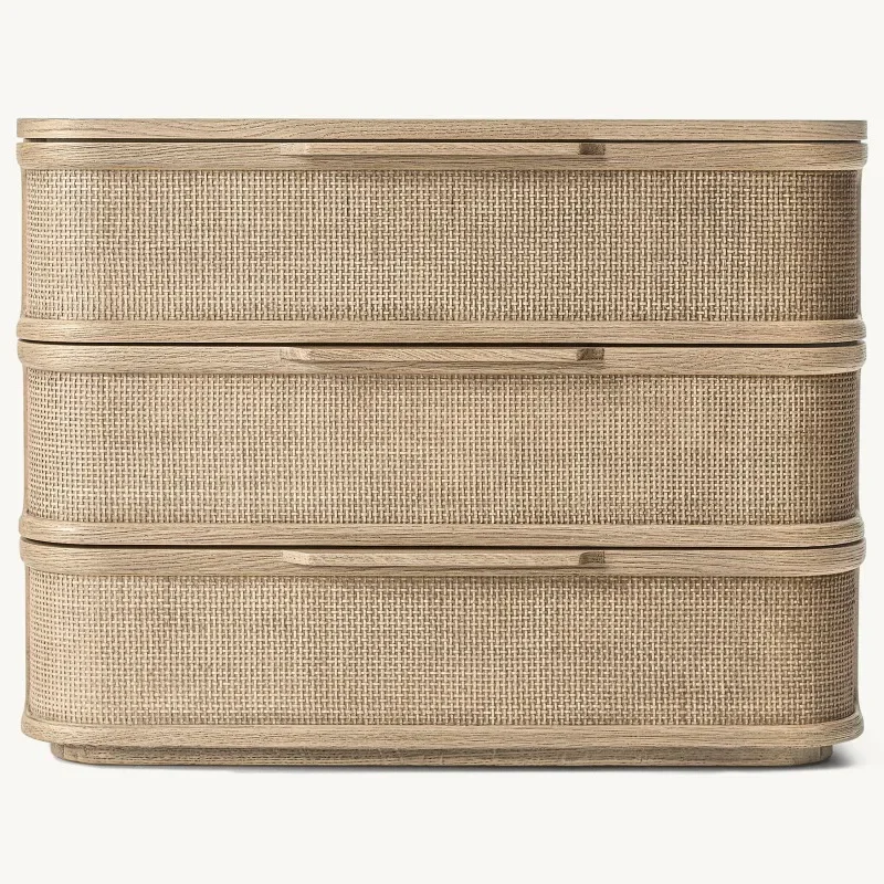Clothes storage box can be folded and organized, washable imitation hemp non-woven underwear storage box