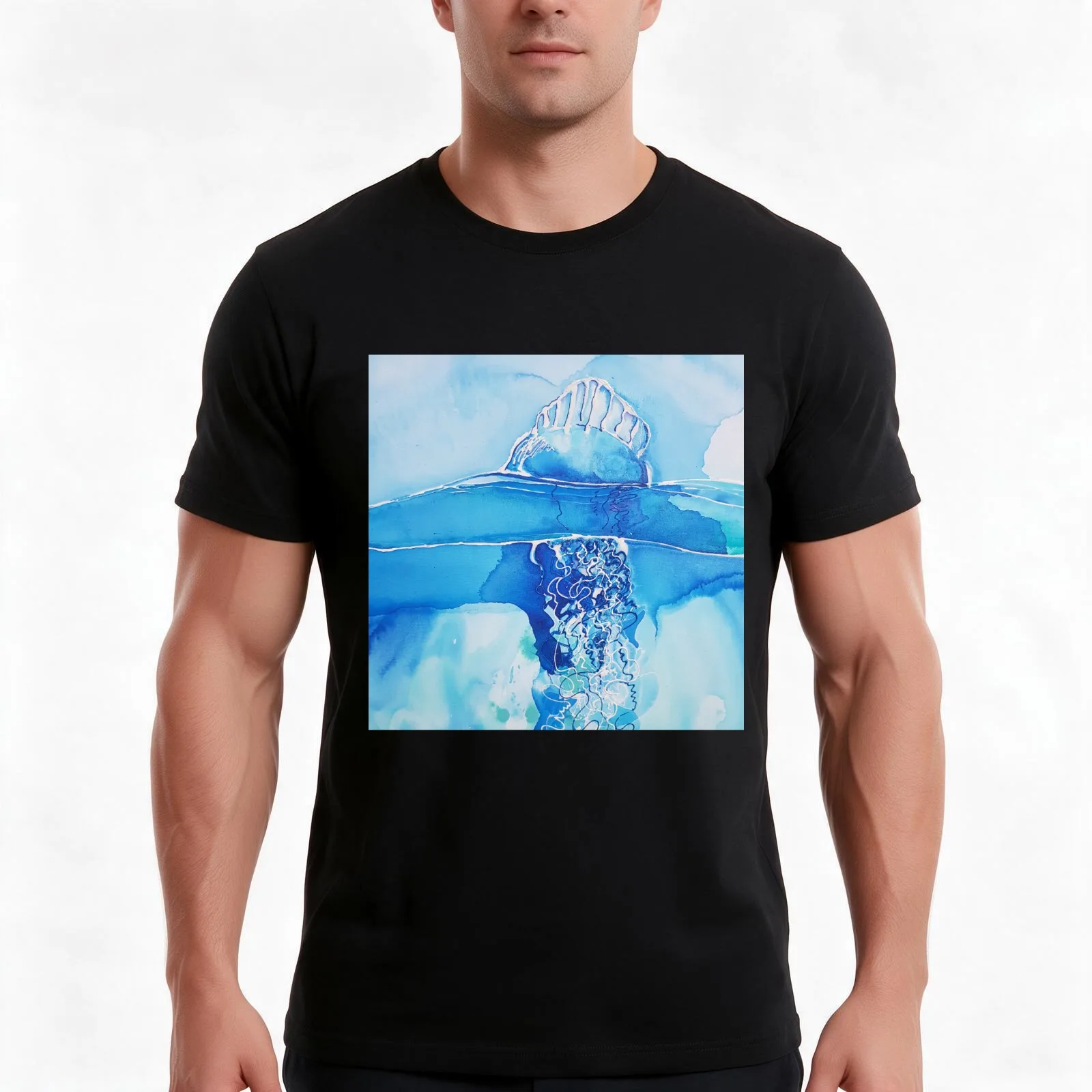 Storm Surfer T-Shirt, Summer Casual Cotton Tee, Oversized Streetwear Tops, Vintage Graphic Print, Loose Fit Short Sleeve