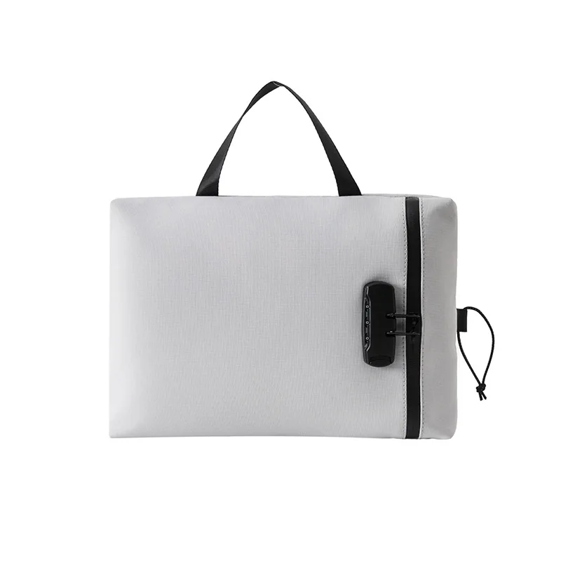 Oxford fabric anti-abrasion password lock wallet hanging strap passport ID card bank card document bag briefcase hand-held bag