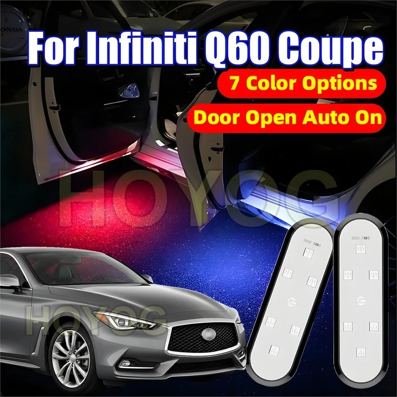 Fit for Infiniti Q60 Coupe 2016-2026 USB Rechargeable Wireless LED Car Door Courtesy Light featuring Automatic On/Off