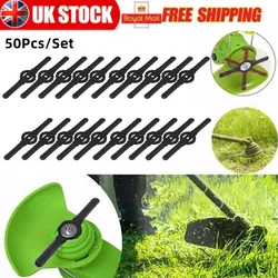 20/50PCS Plastic Blade Set Cutter Replacement for Cordless Grass Trimmer Strimmer Garden Tools