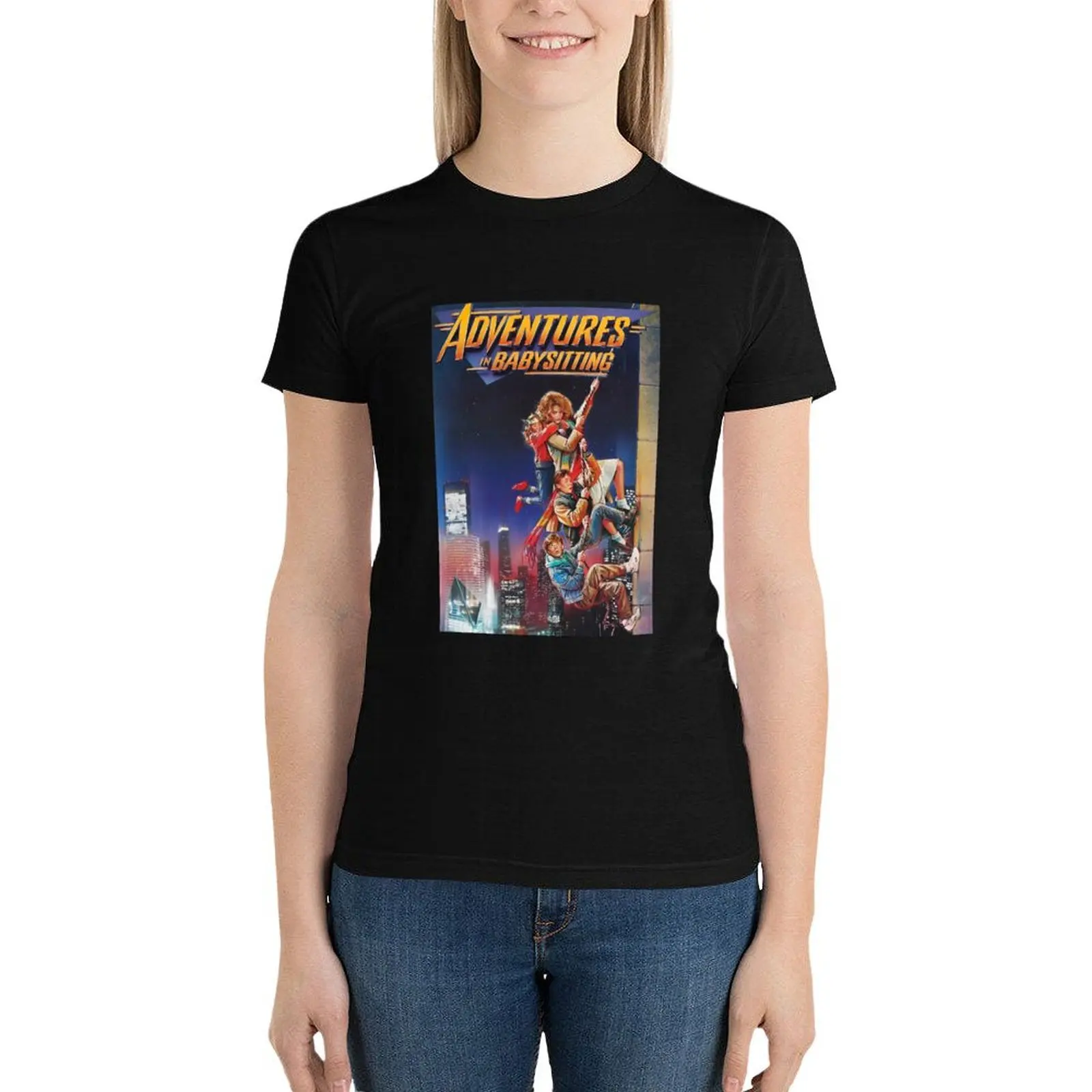 Adventures in Babysitting (1987) T-Shirt female tops hippie clothes lady clothes Women's t-shirt