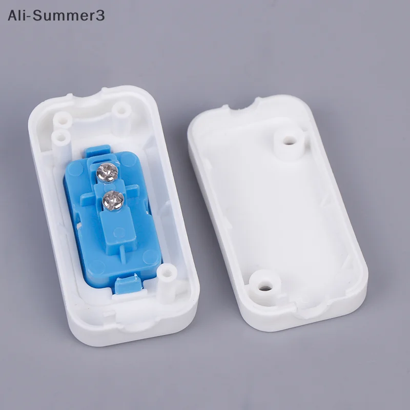 1/5PCS Small Rocker Button Wiring Switch White Hand Pinch Bedside Small Appliance Push Button Boat Shape Switch