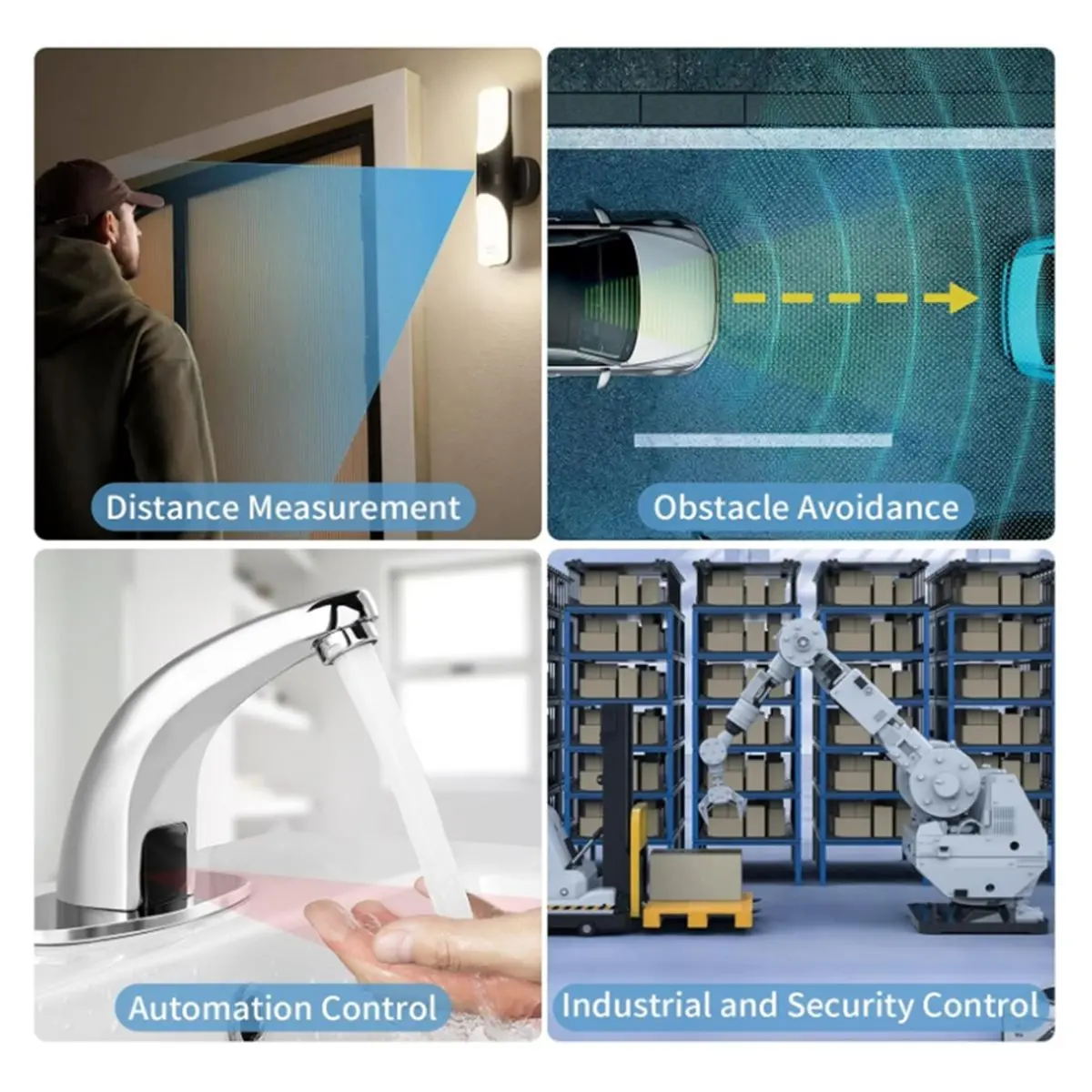 B64C 4 قطعة JSN-SR04T مقاوم للماء وحدة الاستشعار بالموجات فوق الصوتية مستشعر المسافة بالموجات فوق الصوتية لوحدة الاستشعار بالموجات فوق الصوتية اردوينو