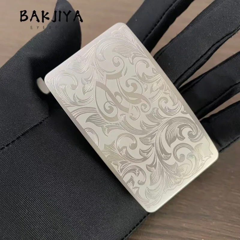 New Pure Titanium Men's Belt Buckle 35mm/38mm Genuine Leather Toothless Auto Buckle, Durable Anti-Allergy Send Install Accessory