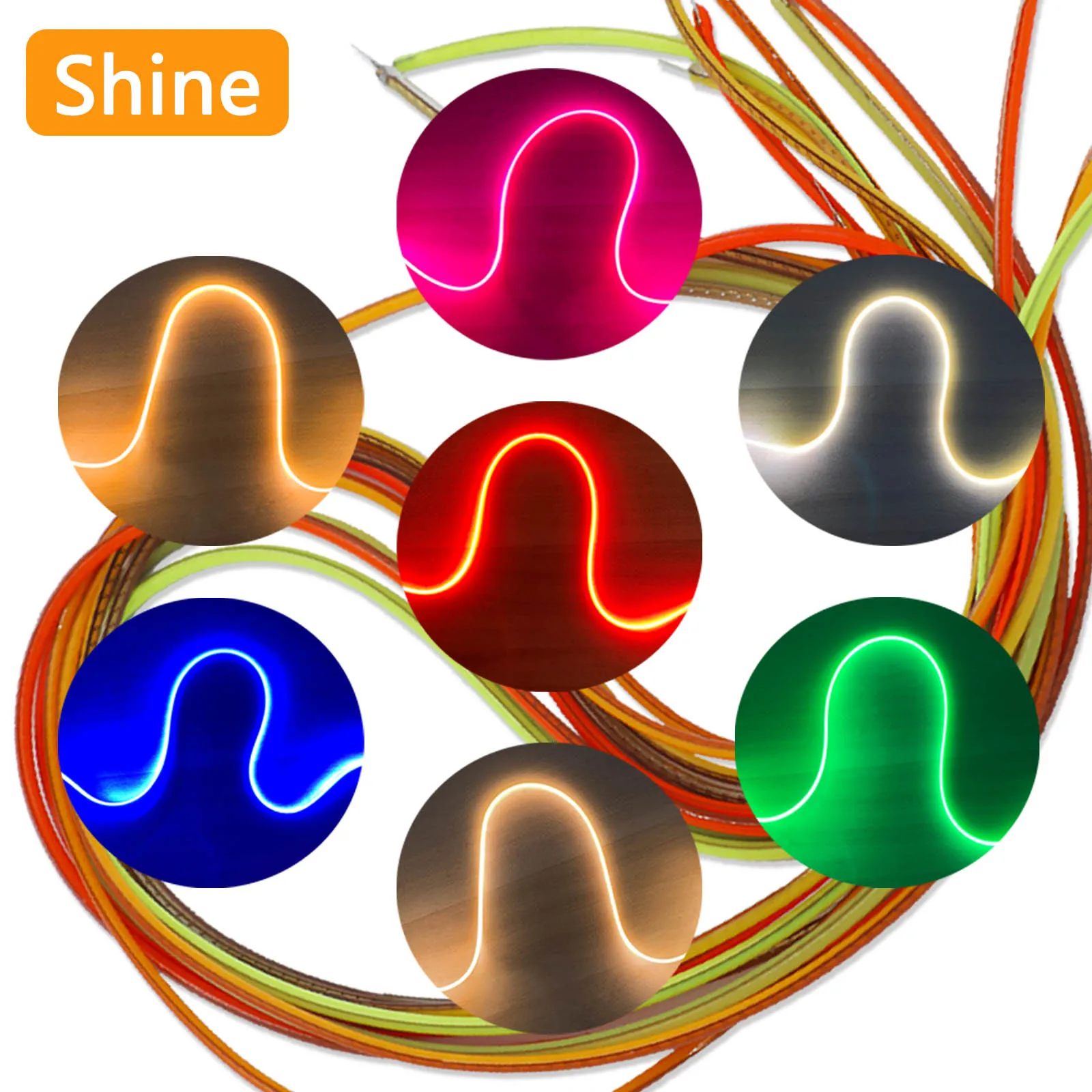 1pcs LED Filament Flexible DC9V 185mm Edison Bulb Light Parts COB LED DIY Diode Light Lighting Decoration