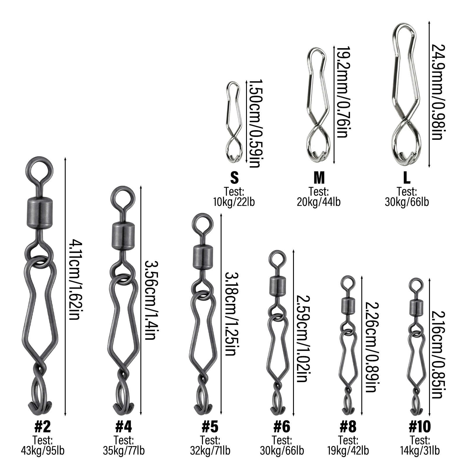PB Products Speed Swivel Maat 11 - 8 st. - Karper XL