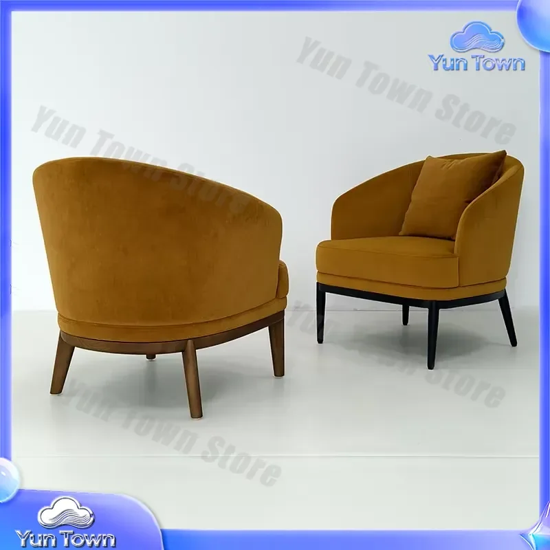 Ergonomic Velvet Fabric Modular Chair with Metal Legs for Modern Nordic Living Room Lounge Furniture 1 Year Warranty