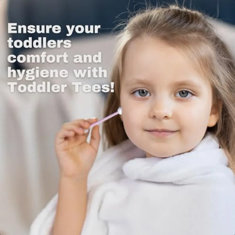 Magliette classiche per bambini Tamponi doppi lati grandi e delicati progettati per orecchie piccole per neonati Neonati Piccoli Bocciolo a punta su entrambi i lati