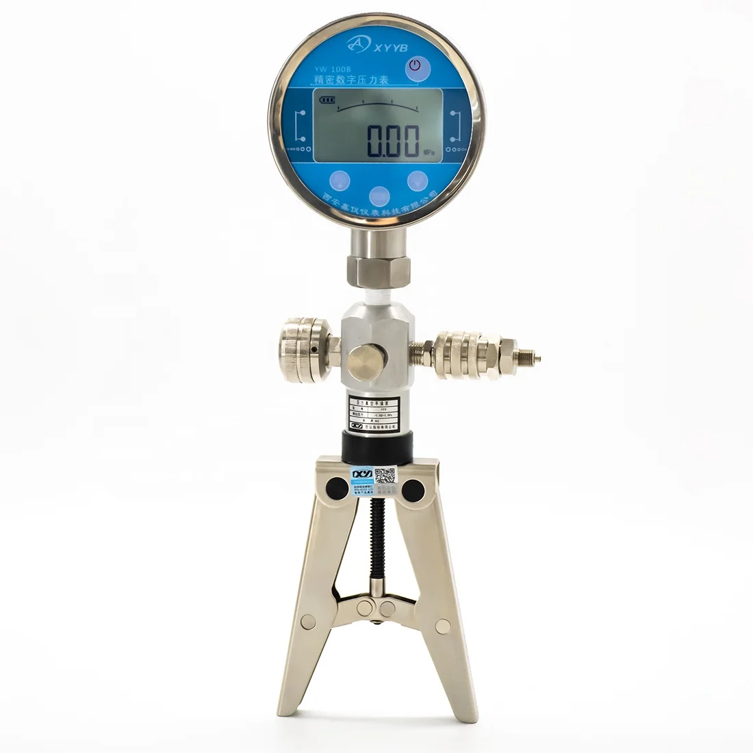 Stainless Steel Pneumatic Pressure Calibrator 16Bar Handheld Pressure Pump For Pressure Testing Equipment