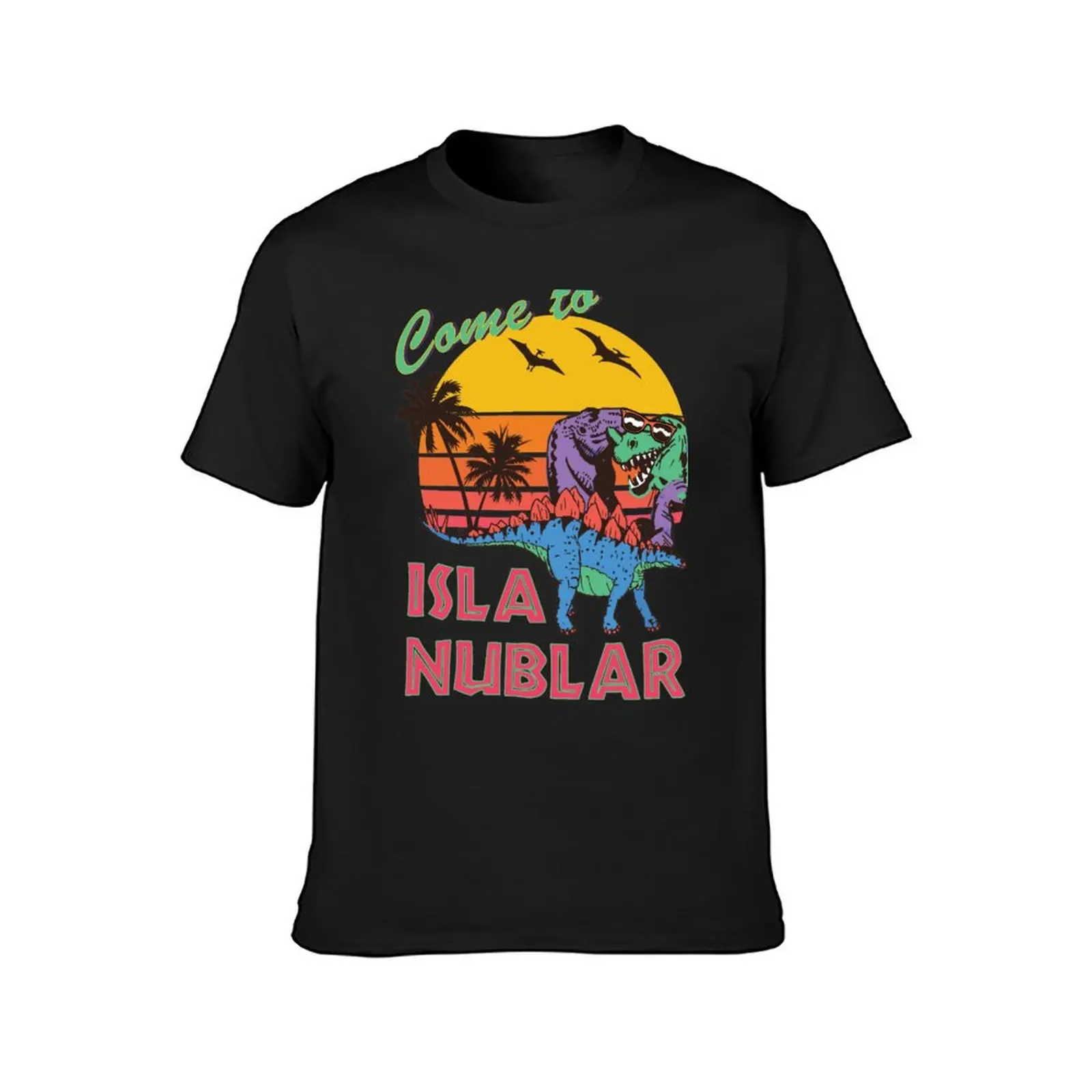 Isla Nublar Dinosaur Sunset Funny Classic T-Shirt oversized anime oversized t shirt men