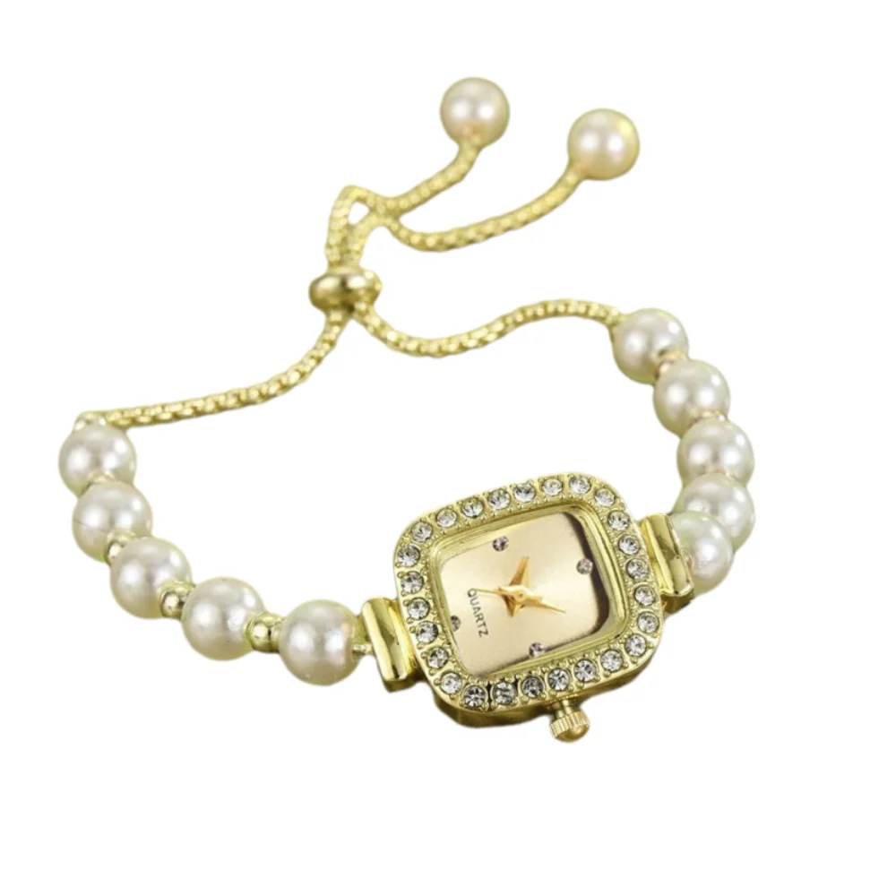 

Ежедневные кварцевые часы с кристаллами, ремешок с бриллиантовой инкрустацией, регулируемый браслет, женские наручные часы квадратной формы, подарок