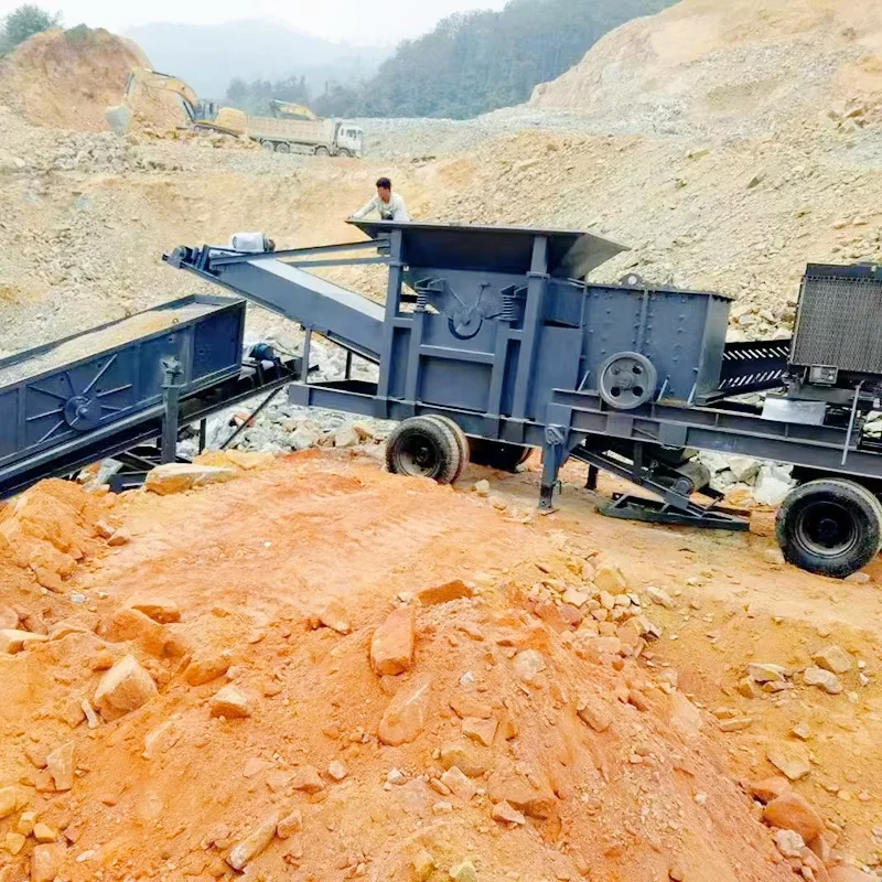 Mobile Crawler Type Mobile Jaw Crushing Plant Diesel Engine Rock Crusher Crushes Stone and Coal Sand Making Plants