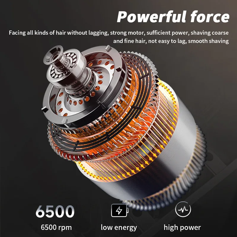 WAIKIL 전문 남성 이발사 레트로 오일 헤드 전기 푸셔, USB 충전 디지털 무선 트리머, 헤어 스타일링 도구