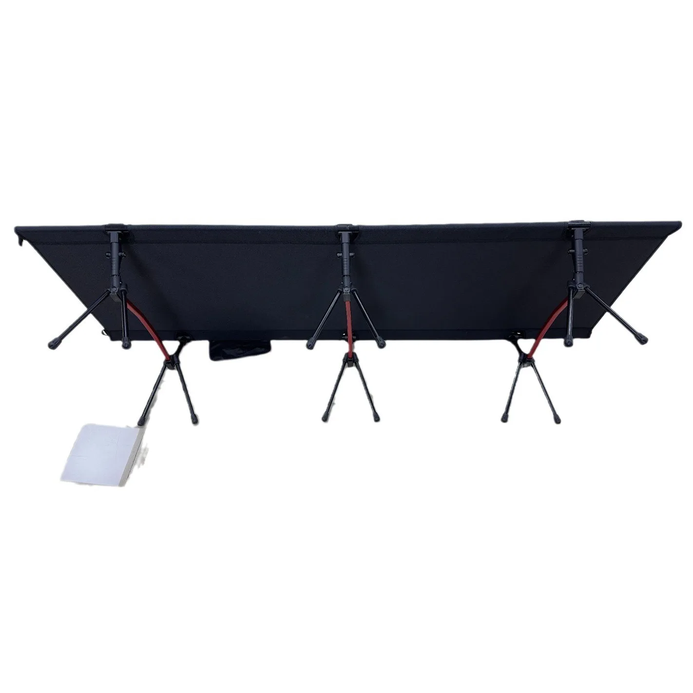 Outdoor lunch break folding bed, beach iron pipe removable single bed, portable camping camp bed