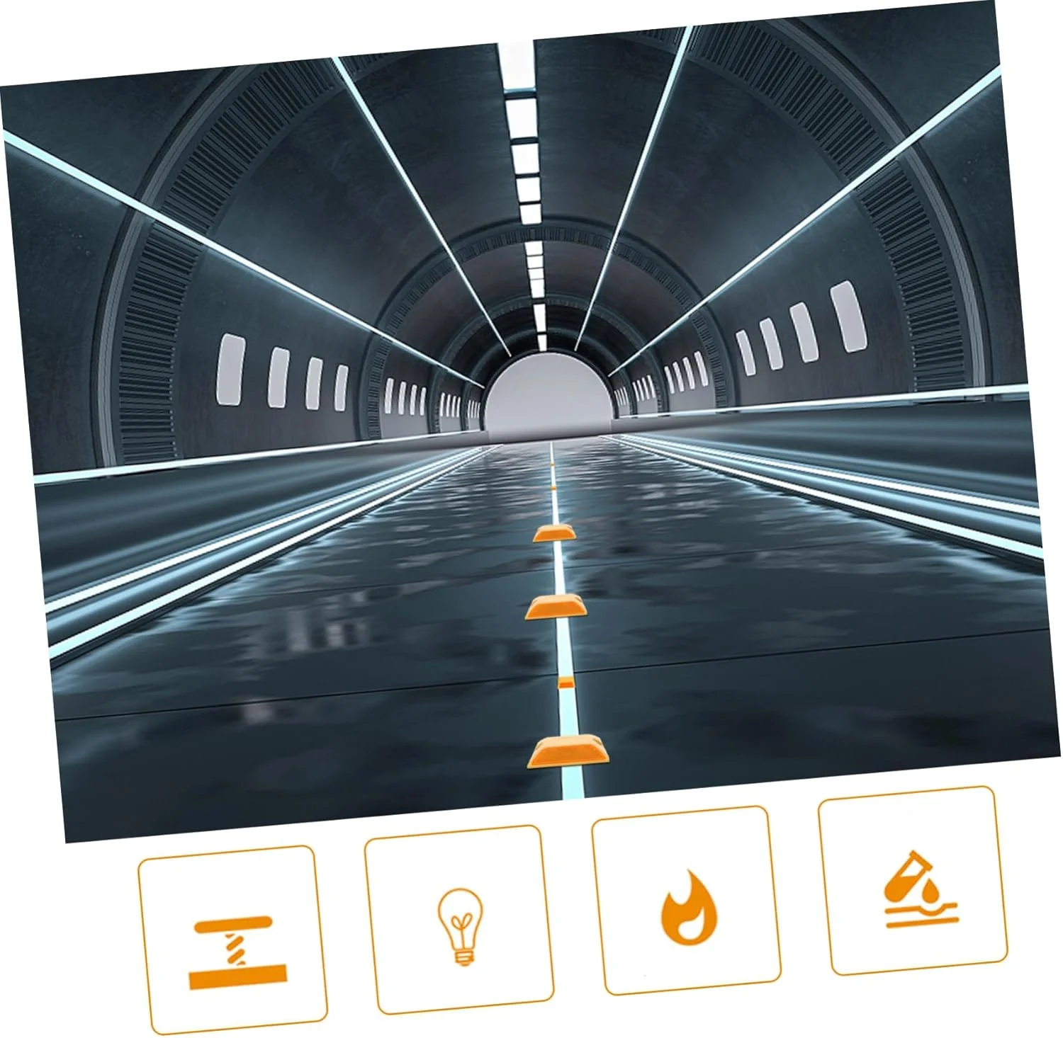 Дорожный светоотражающий светильник, принадлежности для безопасности, 20 шт., шпильки, пластина замедления, буферные отражатели, желтый отражатель, безопасность дорожной дороги