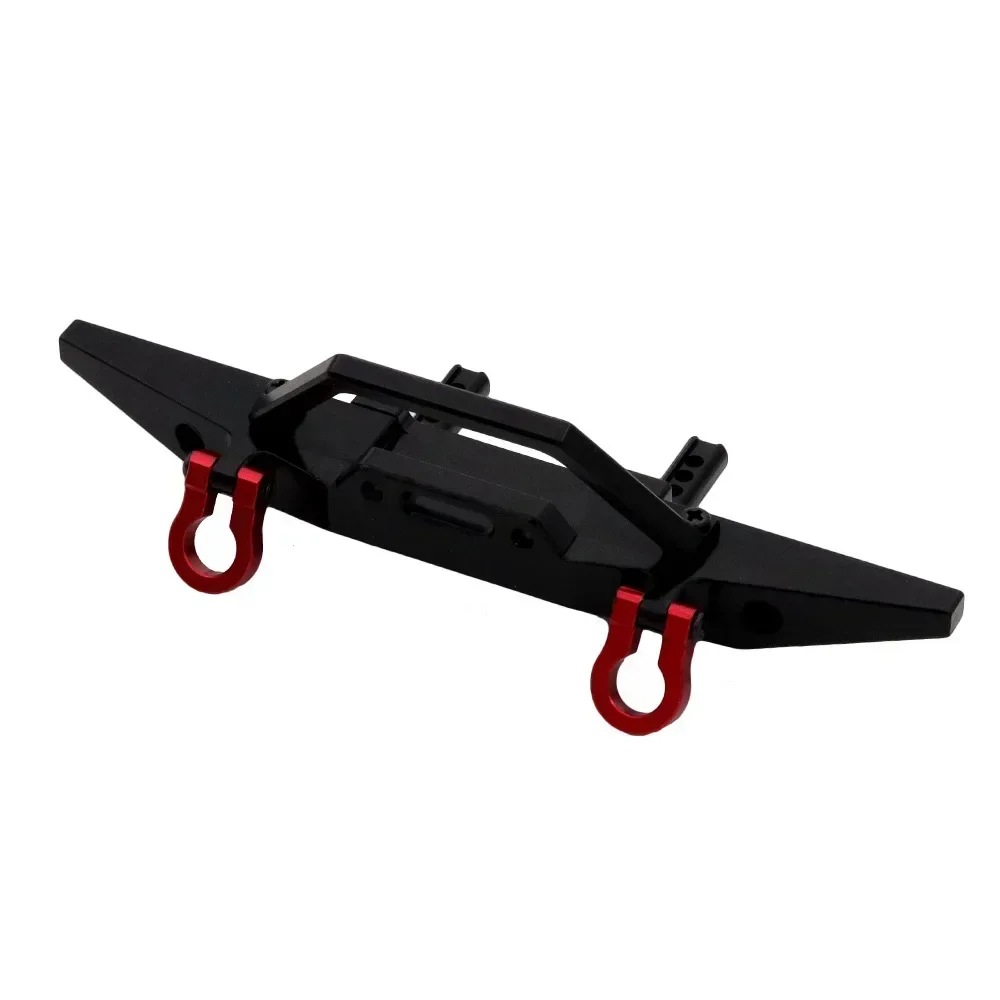 MN128 MN 128 견인 후크가있는 금속 전면 및 후면 범퍼 1/10 RC 크롤러 자동차 업그레이드 부품 액세서리