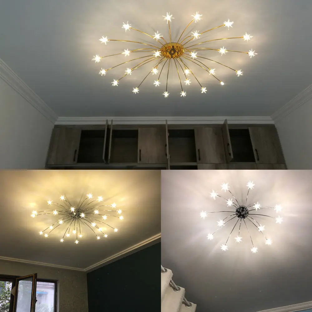 Lustre moderno para sala de estar, luminária com design nórdico, ideal para decoração de quarto, cozinha, casa, iluminação, metal cromado