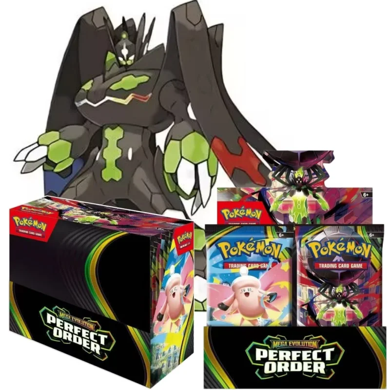 

360Pcs Pokemon Card MEGA EVOLUTION Perfect Order Prismatic Surging Pokémon Card Game English Booster Battle Transaction Card