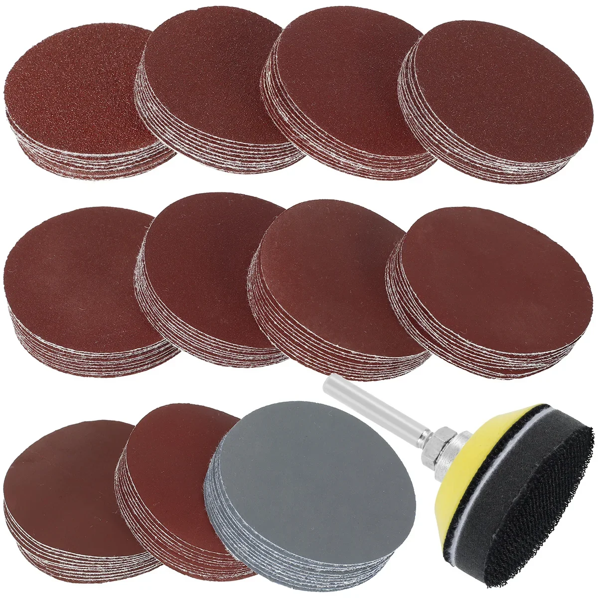 113PCS/Set Sanding Disc Pads Set 80-3000 Grit Abrasive Polishing Pad Kit 2Inch 50mm For Dremel Rotary Tool Wood Mirro Jewelry