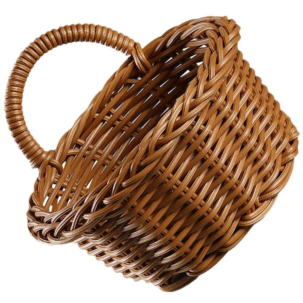

Kitchen Storage Basket Tall Hanging Home Decor Wicker Onion Baskets Decoration Household