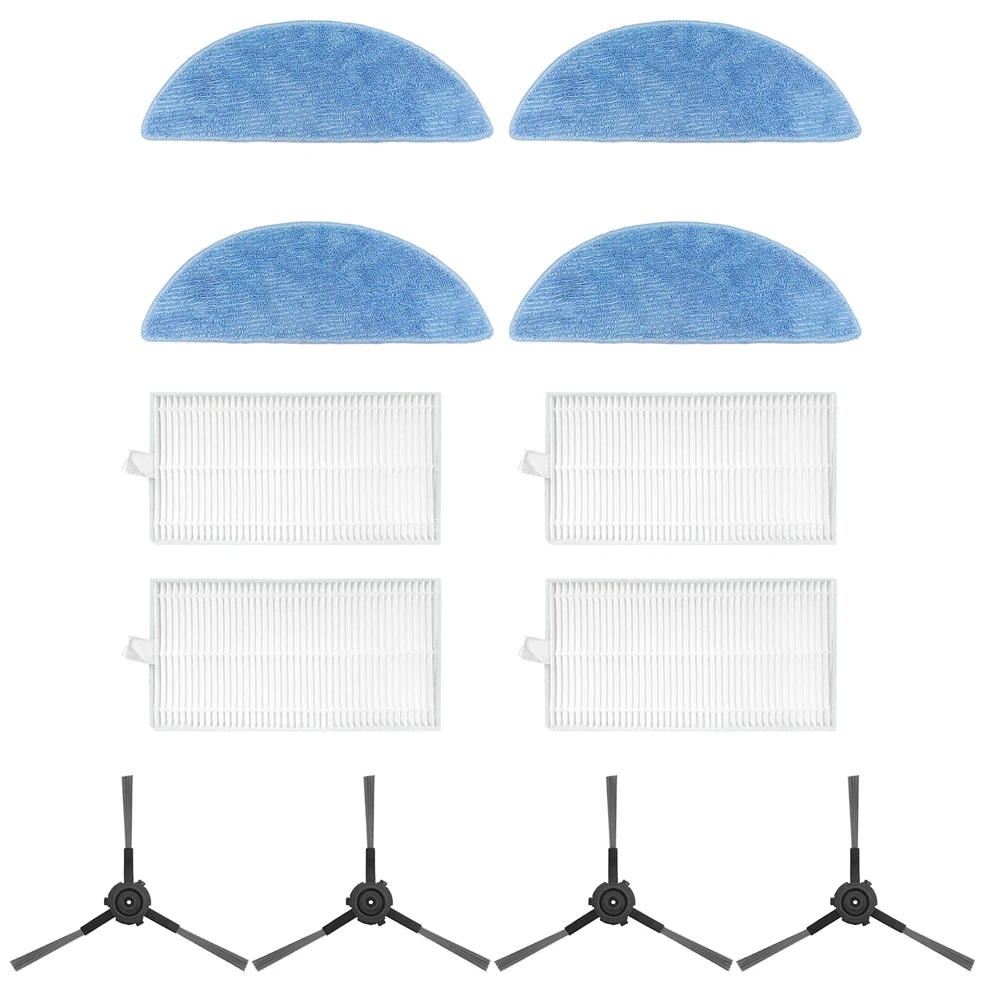 4 шт., щетки + 4 шт. hepa-фильтра + 4 шт. насадок для швабры