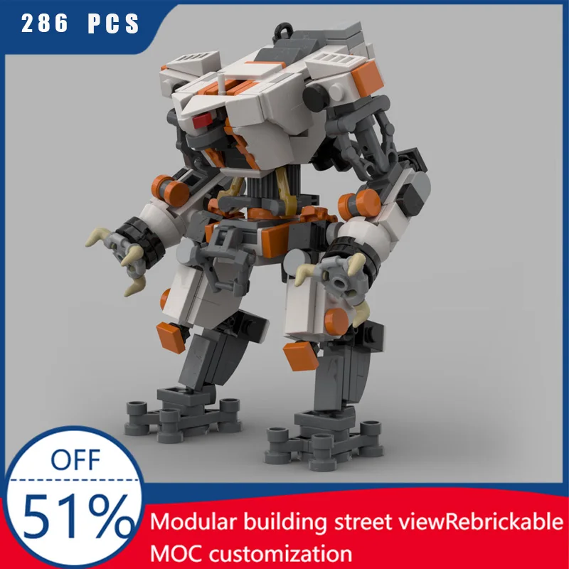 

286 Parts Famous Game Character Mecha Technical Building Bricks Model Display Block Toys For Kids Assembly Special Festival Gift