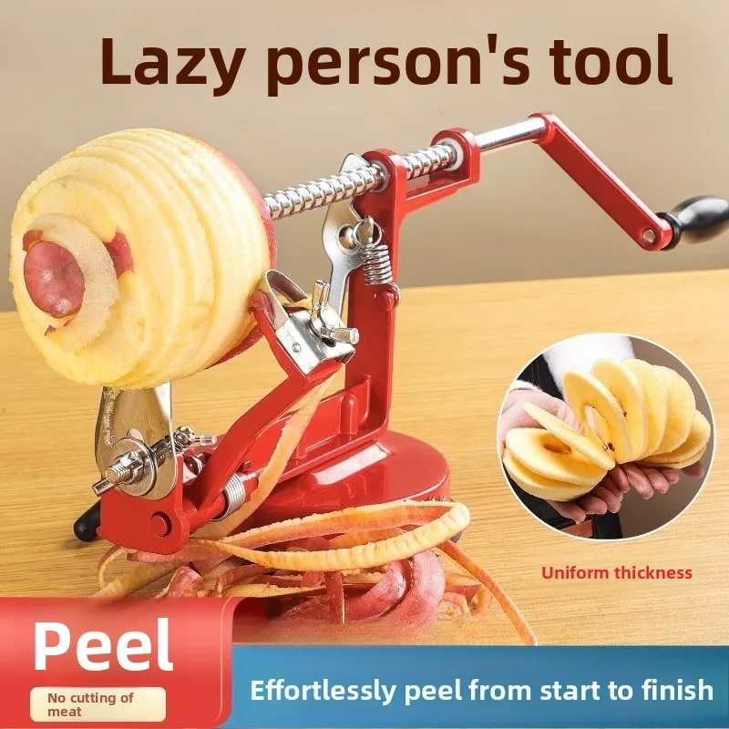 Rotary Apple Peeler Slicer Corer Tool Lazy Fruit Peeling Machine for Apples, Potatoes