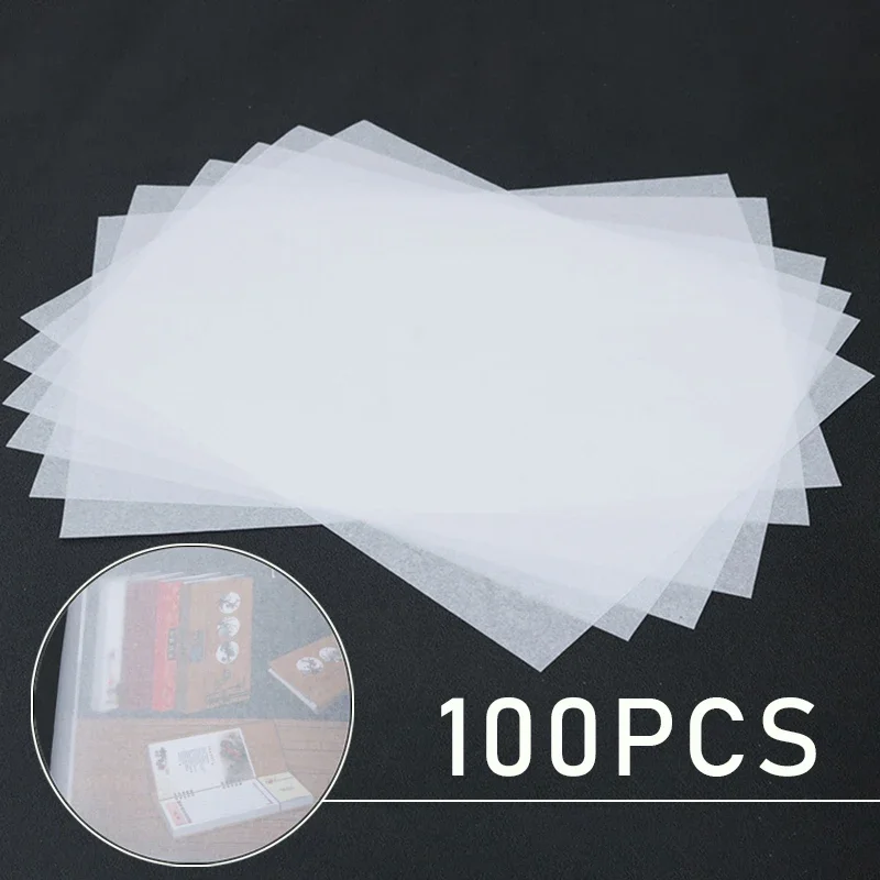 100pcs A4 Translucent Tracing Copy Paper For Art Drawing Calligraphy Painting DIY Creation Kids Scrap-booking Card Making