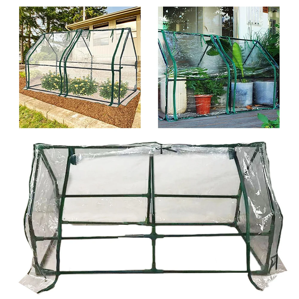 Patio Porch Rooftop Terrace Green House Cover Flower House Cover Weather-resistant Duty Portable Mini Greenhouse