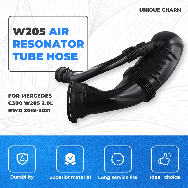 

Practical For MERCEDES Benz C300 W205 2019-2021 2.0L RWD FRONT AIR RESONATOR TUBE HOSE PIPE A2640900300