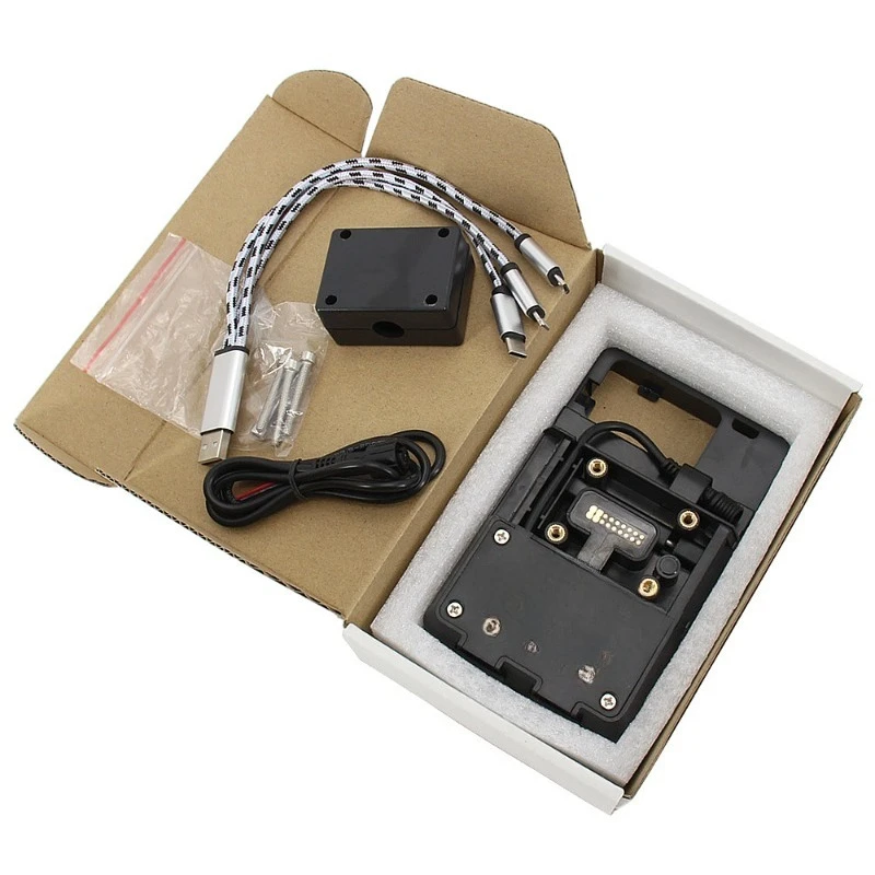 

Motorcycle modification accessories universal parts, mobile phone navigation bracket USB charger, wireless charging