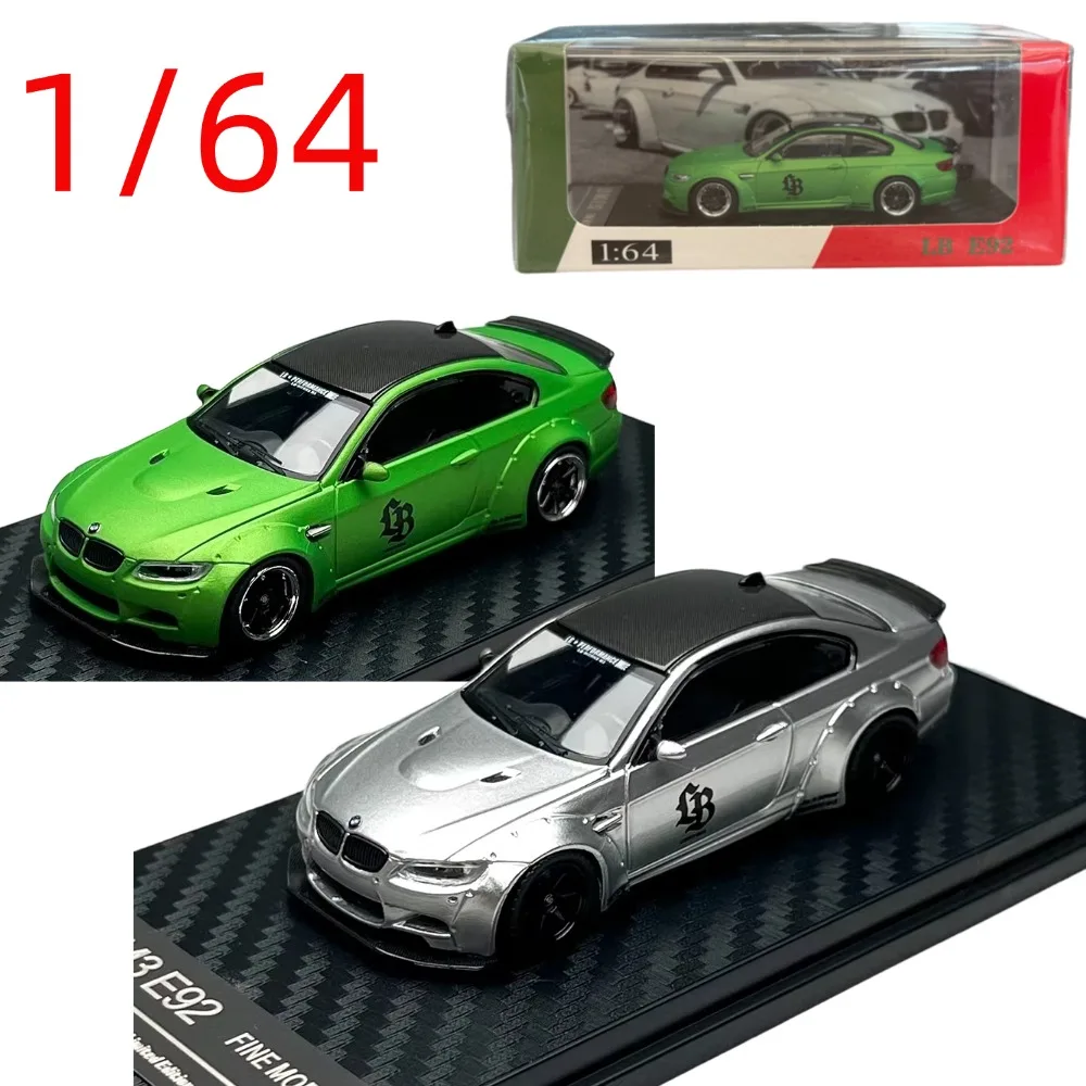 Modelo a Escala 1/64 de BMW M3 E92 Liberty Walk Widebody, de Aleación Fundida a Presión, para Coleccionistas, Regalos, Juguetes y Exhibición